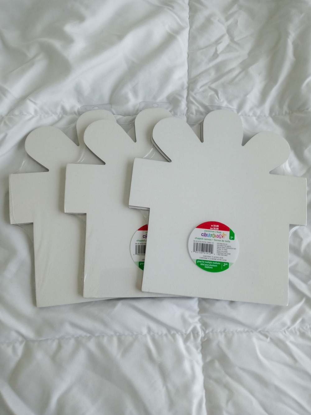 Creatology Gift Blank Canvas - 3 Pack
